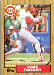 1987 Topps Baseball Card Dave Parker Cincinnati Reds sk3306