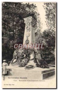 Toul Old Postcard Monument Commemorative 1871 1871