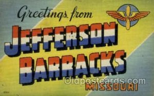 Jefferson Barracks, Missouri, USA Military 1945 postal used 1945