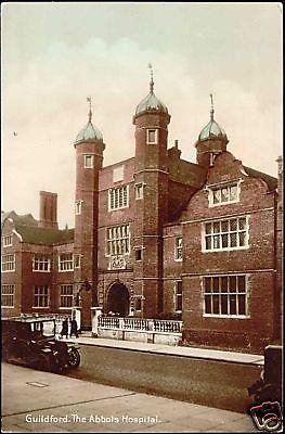 surrey GUILDFORD The Abbots Hospital (1937) Tinted RPPC