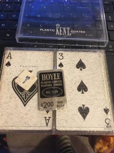 Vintage Playing Cards: Hoyle Kent Double Deck, Bridge- Southwestern Red and Blue