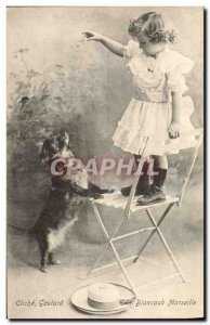 Old Dog Postcard Child