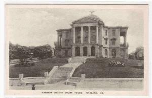 Court House Oakland Maryland 1930s Albertype postcard
