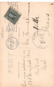 H16/ Detroit Michigan RPPC Postcard 1908 Home Residence 243 Wreford Ave