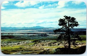 M-59933 Laramie Peak and badlands Landmark of south central Wyoming