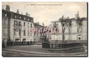 Postcard Old Square NANCY Lafavette and Statue Joan of Arc