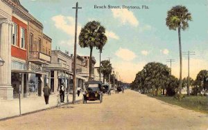 Beach Street Daytona Florida 1910c postcard