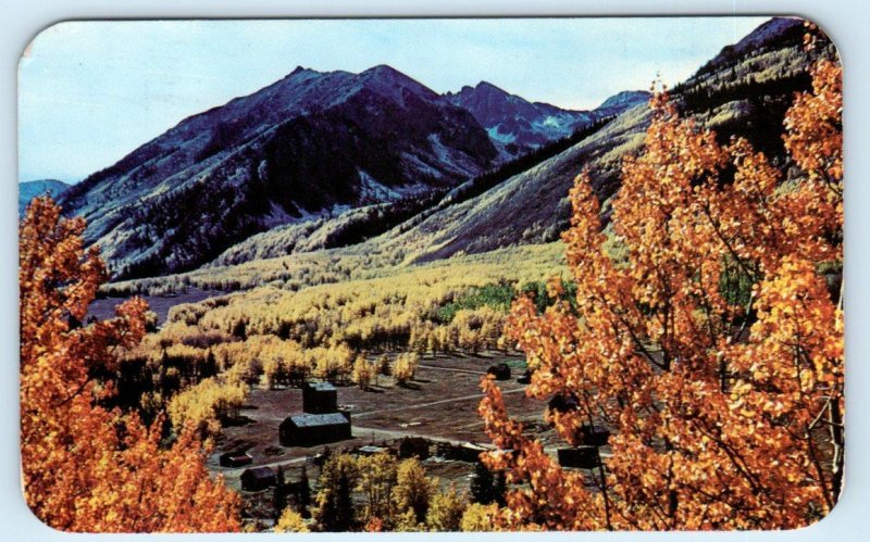 ASHCROFT, Colorado CO ~ Pitkin County GHOST TOWN near Aspen c1950s Postcard