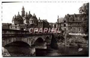 Old Postcard Perigueux The Banks of the Isle and the P?rigueux Cathedral