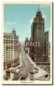 Postcard Old Michigan Avenue Chicago