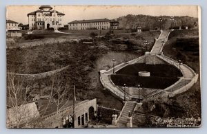 J94/ Hot Springs South Dakota Postcard RPPC c1910 Battle Mt Sanitarium 464