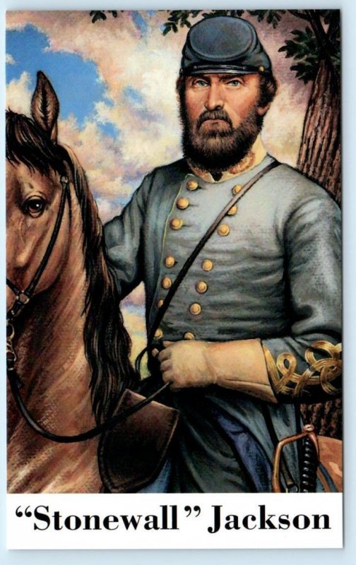 5 Postcards CIVIL WAR 1994 Stonewall Jackson~Robert E Lee~Semmes-Waite~Johnston