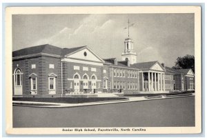 1944 Senior High School Fayetteville North Carolina NC Vintage Postcard