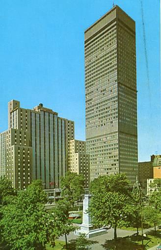 Canada - Quebec, Montreal, Dominion Square Park, Sheraton Laurentien Hotel & ...