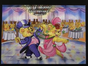 Teddy Club TEDDY BALLROOM DANCING Ulkutay F J Warren DUFEX FOIL Postcard c1988