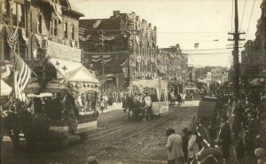 Carthage NY Parade VERY CRISP IMAGE c1910 Real Photo Postcard #3