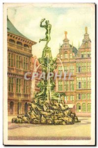 Image Belgian Folklore Collection Cote d & # 39or Antwerp Statue Salvius Brab...