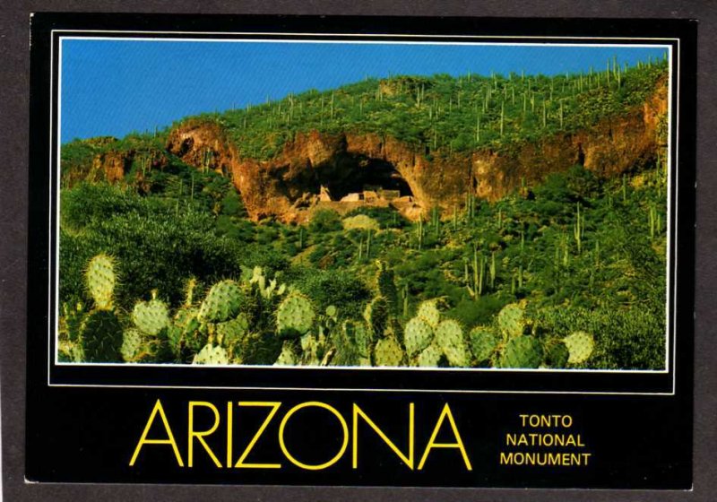 AZ Tonto National Monument Ruins Salado Indians nr Globe Arizona Postcard