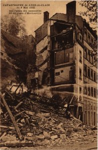 CPA Catastrophe de LYON St-CLAIR - Les ruines des immeubles (368084)
