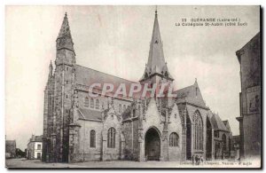 Postcard Old Guerande The collegial Saint Aubin