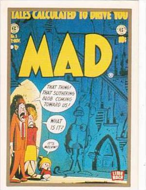 Lime Rock Trade Card Mad Magazine Cover Issue No 1 Oct-Nov 1952