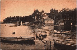 Finland Kotka Katarina Park Vintage Postcard C129