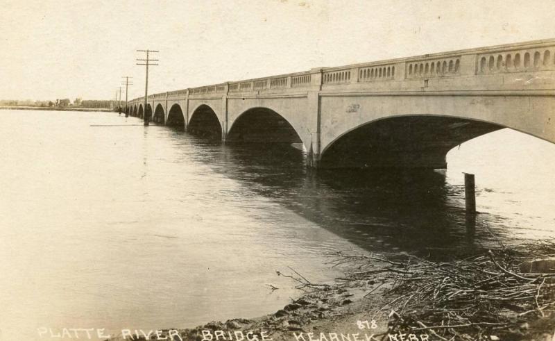 NE - Kearney. Platte River Bridge  *RPPC