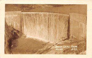 Mena Arkansas Shady Lake Dam Real Photo Vintage Postcard AA60502