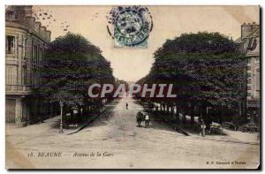 Old Postcard Beaune Avenue Station