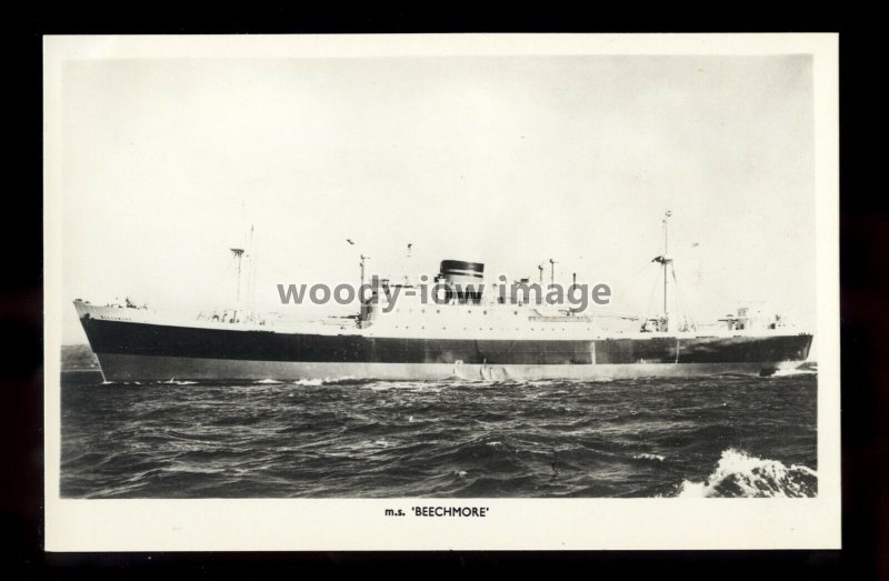 ca0418 - Johnston Warren Cargo Ship - Beechmore - postcard