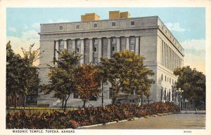 Masonic Temple Topeka, Kansas USA Unused 