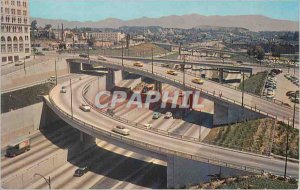 Postcard Modern Harbor Freeway Los Angeles California