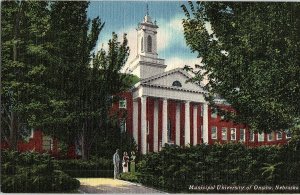 Postcard SCHOOL SCENE Omaha Nebraska NE AI1828