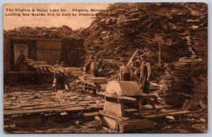 K31/ Virginia Minnesota Postcard c1910 Virginia & Rainy Lake Sawmill 312