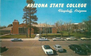 Postcard Arizona Flagstaff State College 1964 Petley automobiles 23-5809