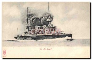 Old Postcard Boat War St louis