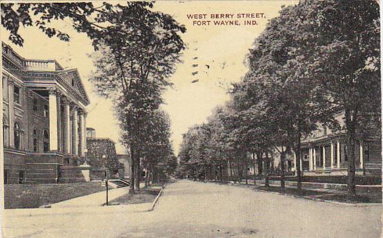 Indiana Fort Wayne West Berry Street 1909