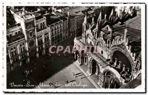 Postcard Old Venice St Mare Tour L & # 39Horloge
