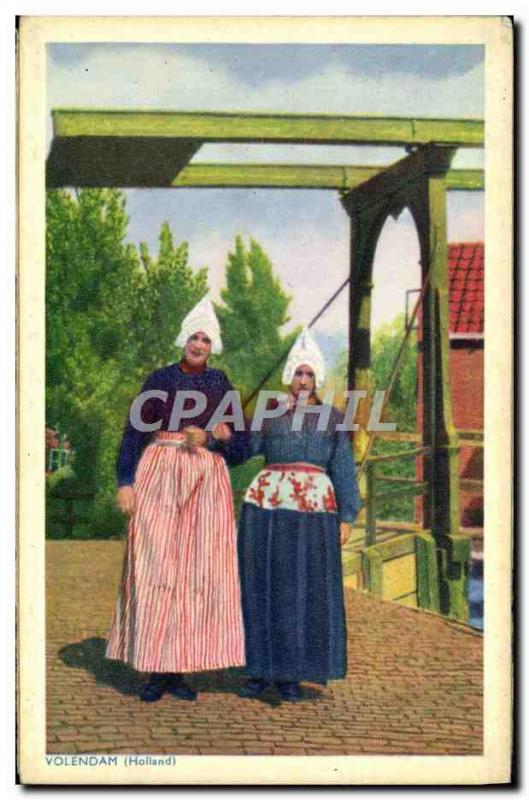 Postcard Old Volendam Folklore