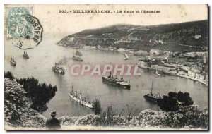 Villefranche Old Postcard The harbor and & # 39escadre