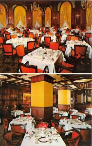 Wilmington Delaware 1960s Postcard Hotel DuPont Restaurant Interior