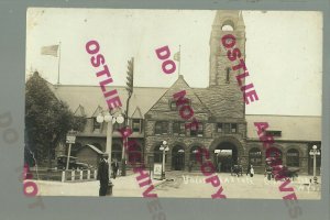 Cheyenne WYOMING RPPC 1922 DEPOT Railroad UNION STATION Railway