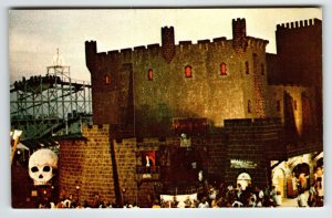 Wildwood New Jersey Postcard Castle Dracula Building Dark Ride Haunted House