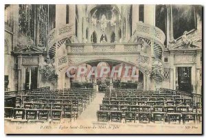 Old Postcard Church Paris Saint Etienne du Mond the Jube