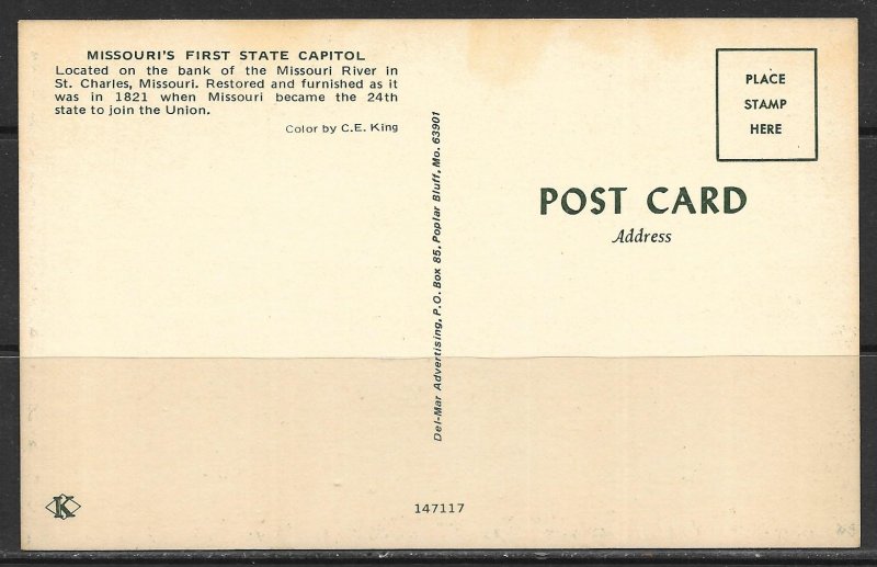 Missouri, St Charles - First State Capitol - [MO-053]