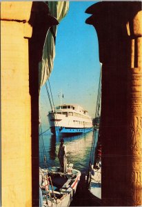 Visit Upper Egypt Isis Osiris Hilton Nile Cruises ship Cairo Egypt  Postcard
