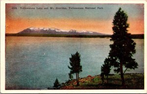 Yellowstone National Park Yellowstone Lake and Mount Sheridan