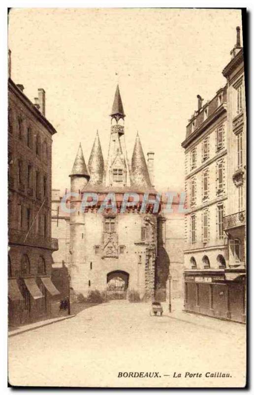 Old Postcard Bordeaux La Porte Caillau