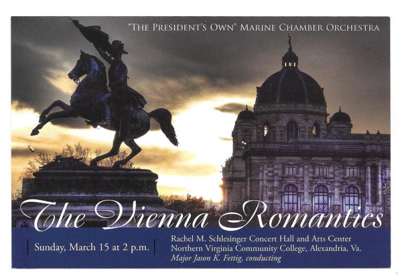 US Marine Chamber Orchestra Concert Vienna Romantics Advert