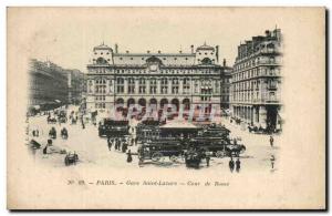 Paris - 8 - Gare Saint Lazare - Court of Rome - Old Postcard